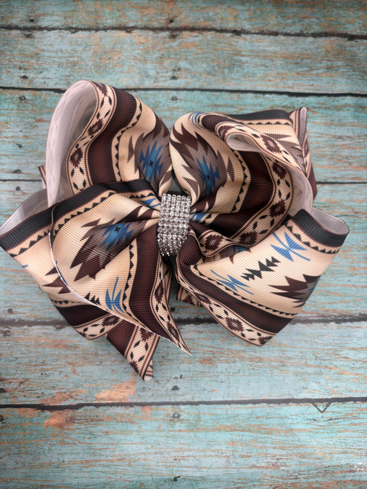 brown azteca bow