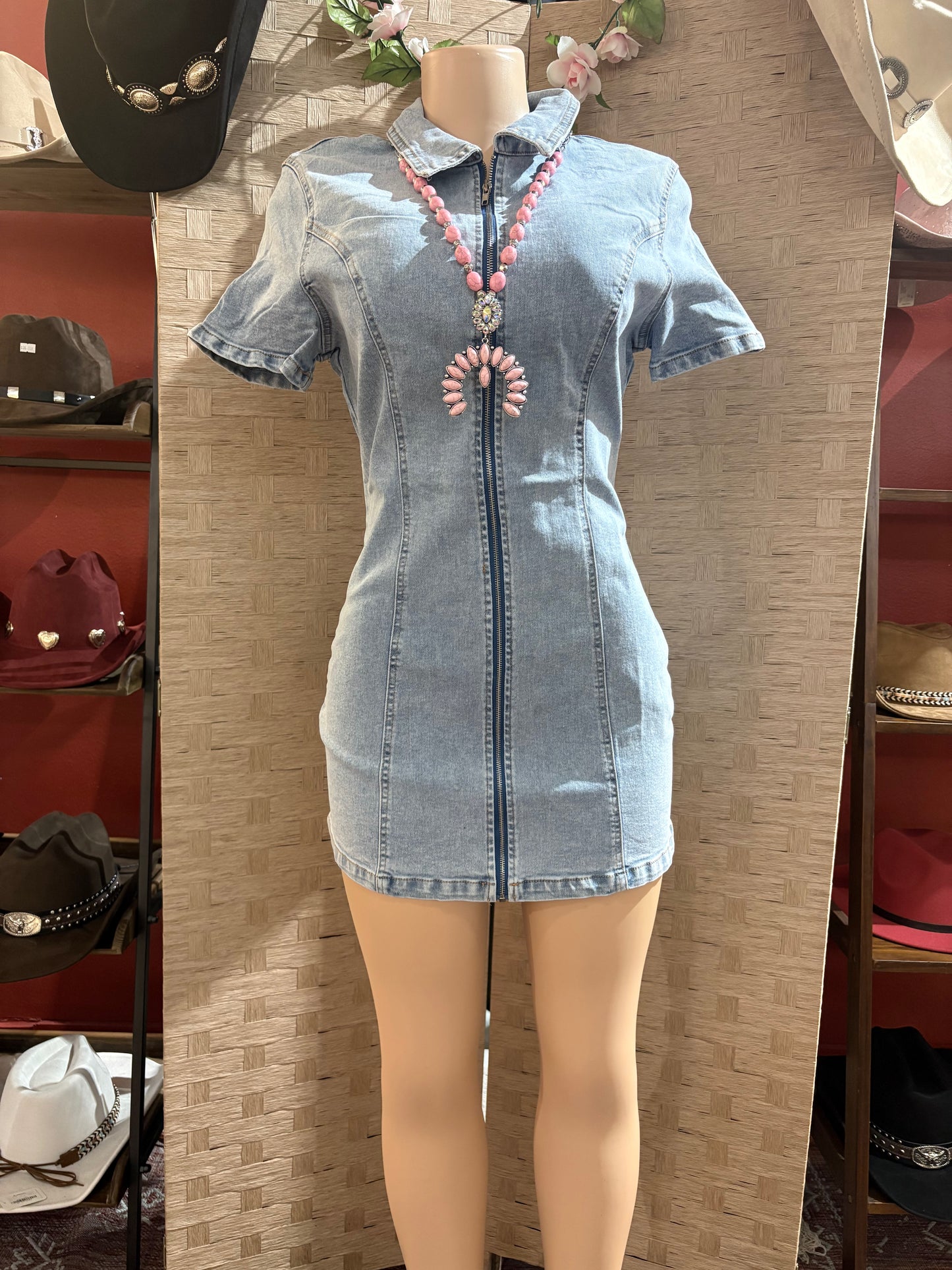 Lucky and blessed Jean Dress